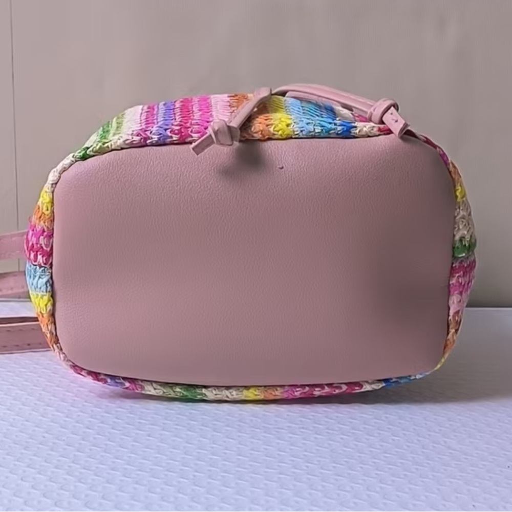 Woven Colorful Drawstring Bag - Picture 4 of 4